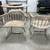 Antique Farmhouse Lazy Susan Dining Table Set & 4 Duckloe Bros Chairs FREE 🚚 8 thumbnail