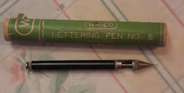 Vintage Wrico Lettering - Drafting Pen no 6 1