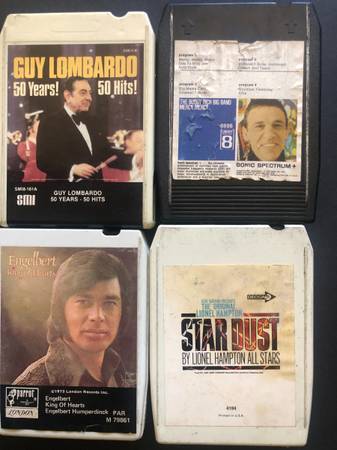 20 x 8 track tapes - Creedence, Boston, Chicago, Robin Williams, Fifth - $19 (petaluma)63471477282817123