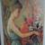 Framed Vintage Art Print - Girl with Flowers by Guily Joffrin 2 thumbnail