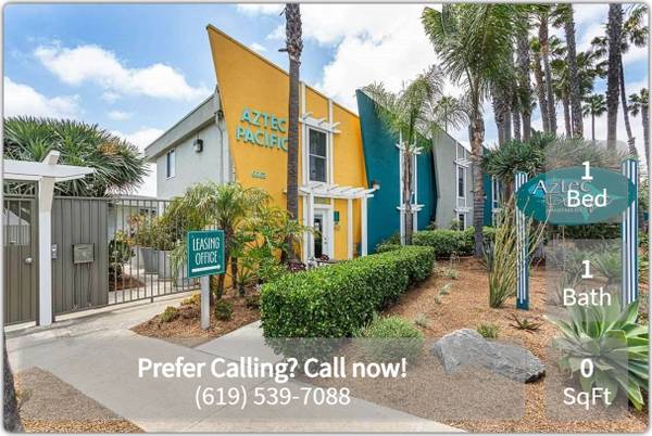 $1,895 / 1br - 500ft2 - Your fur baby's next favorite spot! 1 BD / 1 BA that's purrrfect! (San Diego)63998457396610121