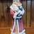 Glittery Santa Holding Child Figurine Christmas Collectable Decor 1 thumbnail