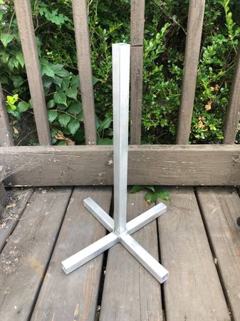 simple aluminum light or lamp clamp stand handmade 1