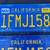 CALIFORNIA BLUE AND YELLOW MATCHING LICENSE PLATES 1968 to 1986 4 thumbnail