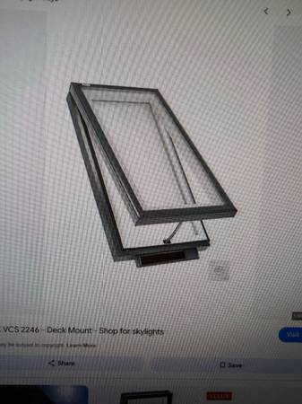 VELUX SKYLIGHT VCS 2246 solar powered 1