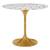 Lippa Tulip Base 47" Round Terrazzo Dining Table 1 thumbnail