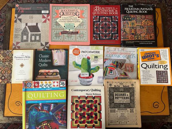 Lot of Quilting Books and Magazines 1