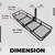 NEW LARGE HAVY DUTY CARGO BASKET HITCH CARRIER RACK CARRY 550 LB 3 thumbnail