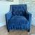 Velour accent chair 2 thumbnail
