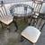 WROUGHT IRON TABLE AND CHAIRS SET 5 thumbnail