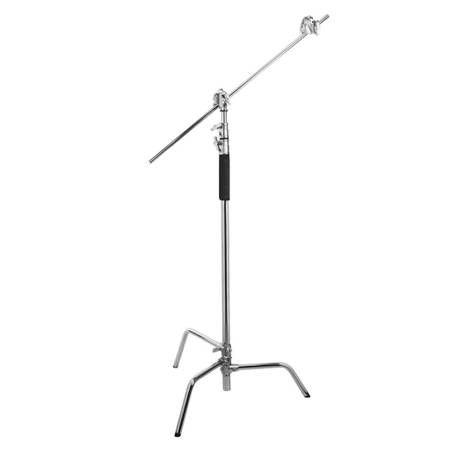 Flashpoint 10' C-Stand with Turtle Base + 40" Grip Arm + 2 Gobo Heads 1