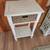 Beachy end table, shelf & basket drawer bathroom/bedside nightstand 3 thumbnail