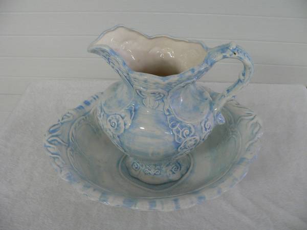 Blue Ceramic Dry Sink 1