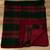 🟥 Large Plaid Wool/Cotton Soft Blanket, Maroon/Green, 60”x 54” inches 2 thumbnail