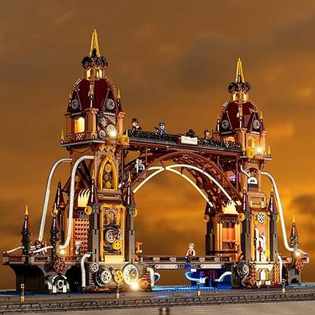 Funwhole/Lumibrick Steampunk Intercity Bridge Set 1