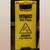 (4) Commercial Caution Wet Floor Sign Rubbermaid FG611277YEL. Free standing yell 2 thumbnail