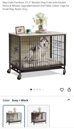 Increíble mueble para jaula de perro 27.2" L x 20.1" A x 23.6" H - $75 cada uno (Shavano Park)63372806389379121