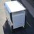 Mini-Dresser; Michael Amini White Glass and Metal Cabinet 7 thumbnail