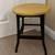 Vintage black industrial stool round seated 1 thumbnail