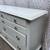 Vintage white six drawer dresser with nickel hardware 5 thumbnail