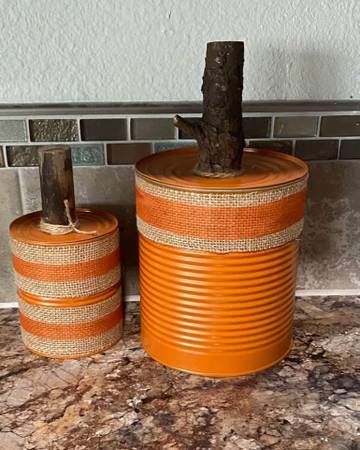 (2) Piece Pumpkin Decor 1