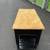 Solid wood black butcher block top top kitchen island 5 thumbnail