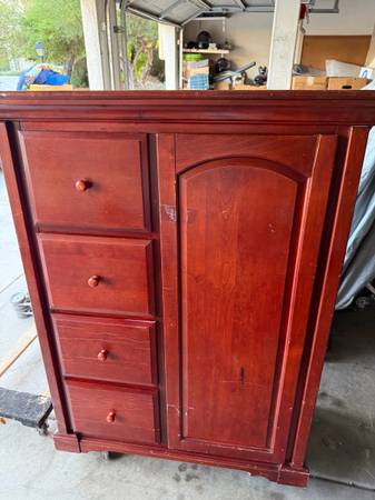 Cherrywood armoire dresser 1