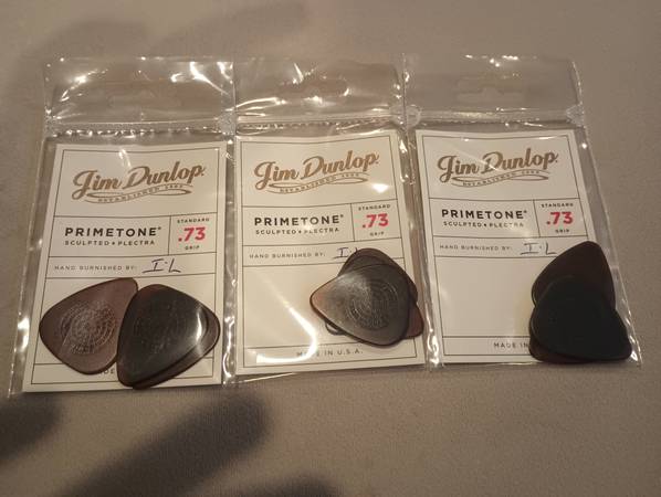 Dunlop Primetone Standard Grip Guitar Picks .73mm 3-pack 1