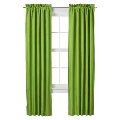 Green curtains 84" length - 2 panels 1