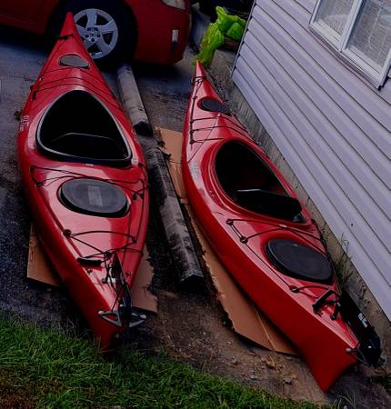 Adventure LX 160 16' kayak and Adventure LX 13' kayak with cases and s 1