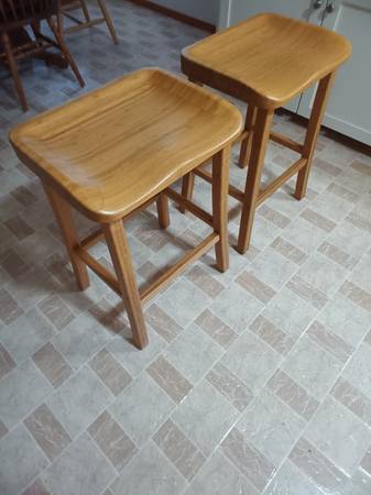 Stools, wood 1