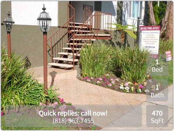 $2,045 / 1br - 470ft2 - 470 sqft 1 bd, 1 ba ready to lease! Come on over and check us out! (Studio City - Sherman Oaks)63952932412035122