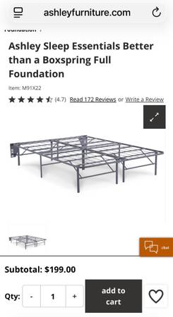 NEW: Bed frame / boxspring  [Full size] 1