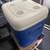 Cooler Igloo Ice Cube Wheeled Roller Cooler, White/Blue 60qt Like New 3 thumbnail