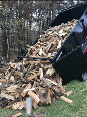 HARDWOOD FIREWOOD split, delivered 1