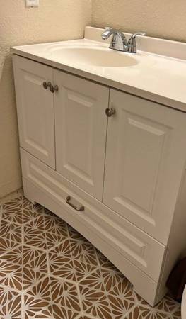 Bathroom vanity white 36 inch 1