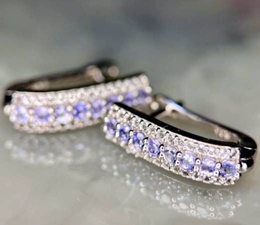 Natural Tanzanite earrings 1