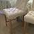 Two counter height upholstered stools 2 thumbnail