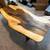 Custom poplar wood coffee table w/ live edge 2 thumbnail