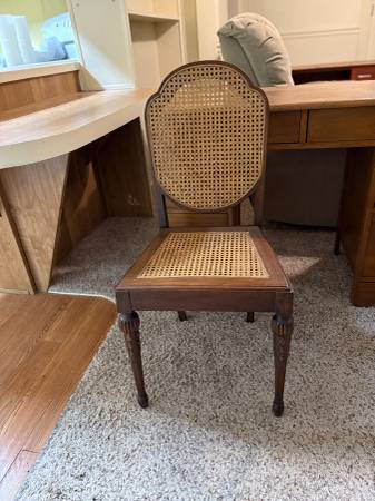 Cane Desk Chair 1