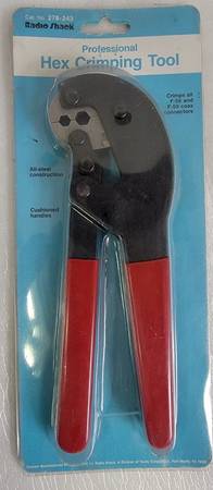 Hex Crimping Tool for F-56 & F-59 Coax Connectors 1