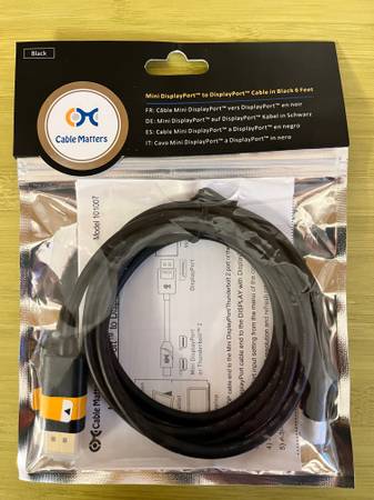 Cable Matters Mini Displayport to Displayport 6' Cable 1