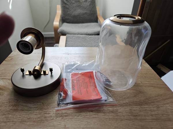 New in Box Copper Outdoor Lamp 1