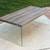 Cheap! Modern "Floating" Coffee Table with Glass Legs (44") 7 thumbnail