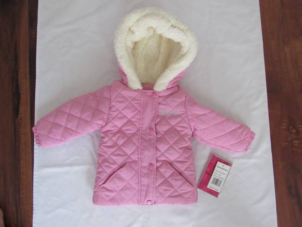 New Girls 12 Months Pink Winter Snow Jacket 1