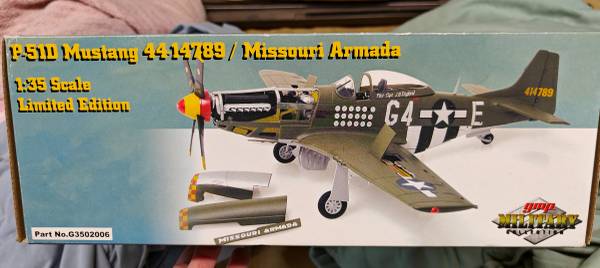 GMP P51D Mustang. Collectable model 1