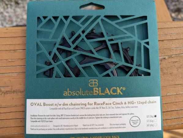 AbsoluteBlack 30T Oval Boost chainring for RaceFace Cinch 1