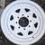 5 NEW WHITE SPOKE TRAILER WHEELS 8/6.5 BOLT PATTERN & VINTAGE HUB CAPS 4 thumbnail