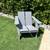 Crate&Barrel Paso Gray Outdoor Adirondak Chair by Polywood - KG 1 thumbnail