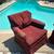 Pair of Red Armchairs 3 thumbnail